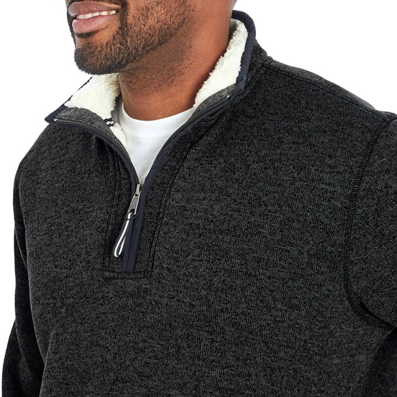 NWT Orvis Brighton Men's Sherpa Lined 1/4 Zip Pullover, M - Picture 3 of 3